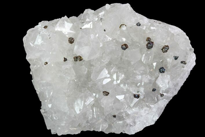 Quartz, Fluorite and Pyrite Association - Fluorescent #92250